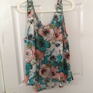 H&M high low sleeveless crop top size large